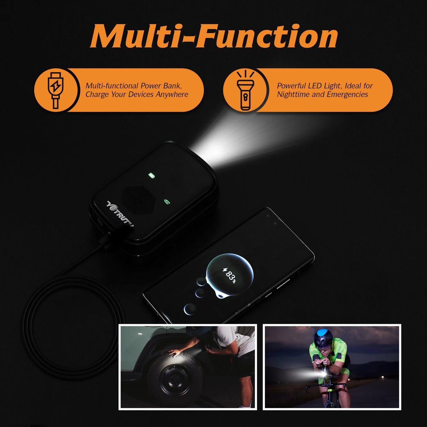 Yotruth 150PSI Portable Tire Inflator Yotruth 150PSI Portable Tire Inflator - Default Title - YOTRUTH