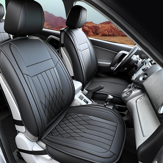 Premium Faux Nappa Leather Waterproof Seat Covers - Year-Round Comfort for Honda, Toyota, and More. Ideal for Sedans and SUVs with Full Protection and Stylish Design for Road Adventures