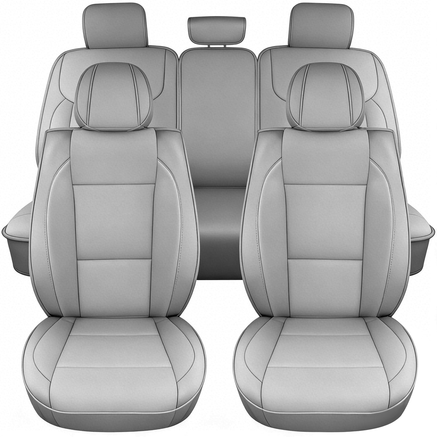 YOTRUTH 2015–2025 Ford F-150 Seat Covers | Faux Leather, Beige