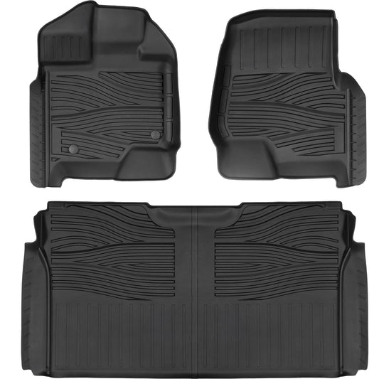 Yotruth Floor Mats for 2015-2024 Ford F150 SuperCrew Cab including 22-24 Lightning w/o Fold Flat Storage Yotruth Floor Mats for 2015-2024 Ford F150 SuperCrew Cab including 22-24 Lightning w/o Fold Flat Storage - Default Title - YOTRUTH