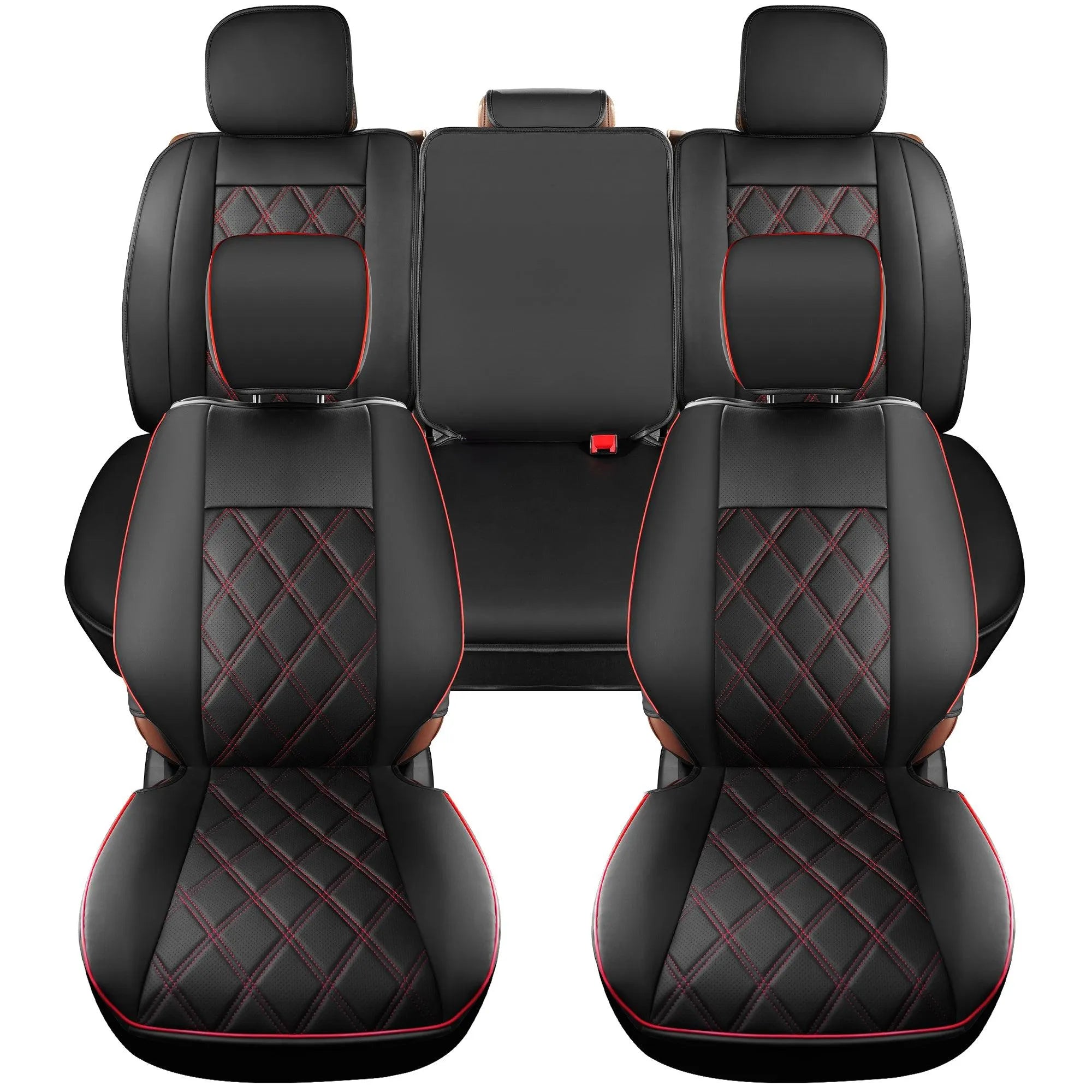 For 2016-2023 Toyota Tacoma TRD Off-Road Red Stitch Center Console