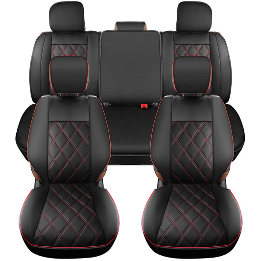 Yotruth for Tacoma Seat Covers Custom Fit For 2016-2023 Crew Double Access Cab/Extended Cab Toyota Tacoma Red Yotruth for Tacoma Seat Covers Custom Fit For 2016-2023 Crew Double Access Cab/Extended Cab Toyota Tacoma Red - Red / Full Set - YOTRUTH