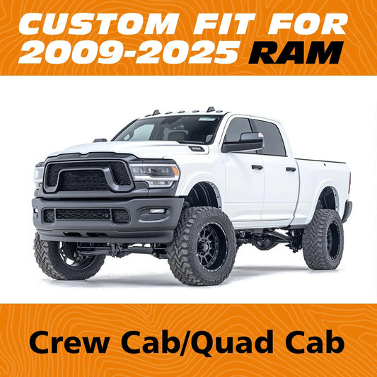 Yotruth Seat Covers for 2009-2025 Dodge Ram 1500 2500 3500 Crew & Quad Cab Yotruth Seat Covers for 2009-2025 Dodge Ram 1500 2500 3500 Crew & Quad Cab - Flat Back Seat / Black - YOTRUTH