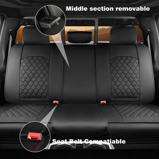 Ford F150 Seat Covers Custom Fit for 2009 to 2025 Ford F150 Seat Covers Custom Fit for 2009 to 2025 - Black / 2 PCS Front Seat - YOTRUTH