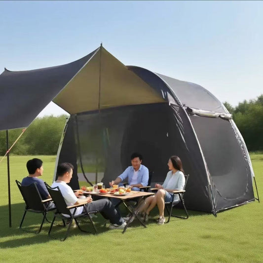 SUV Tailgate  Instant Pop-Up Car Tent , outdoor camping  , Portable Outdoor Sun Shade Shelter with Zipper Closure, Ideal for Road Trips and Field Adventures