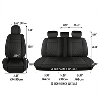 Premium Napa Fabric Waterproof Seat Covers - Year-Round Comfort for Honda, Toyota, and More. Ideal for Sedans and SUVs with Full Protection and Stylish Design for Road Adventures