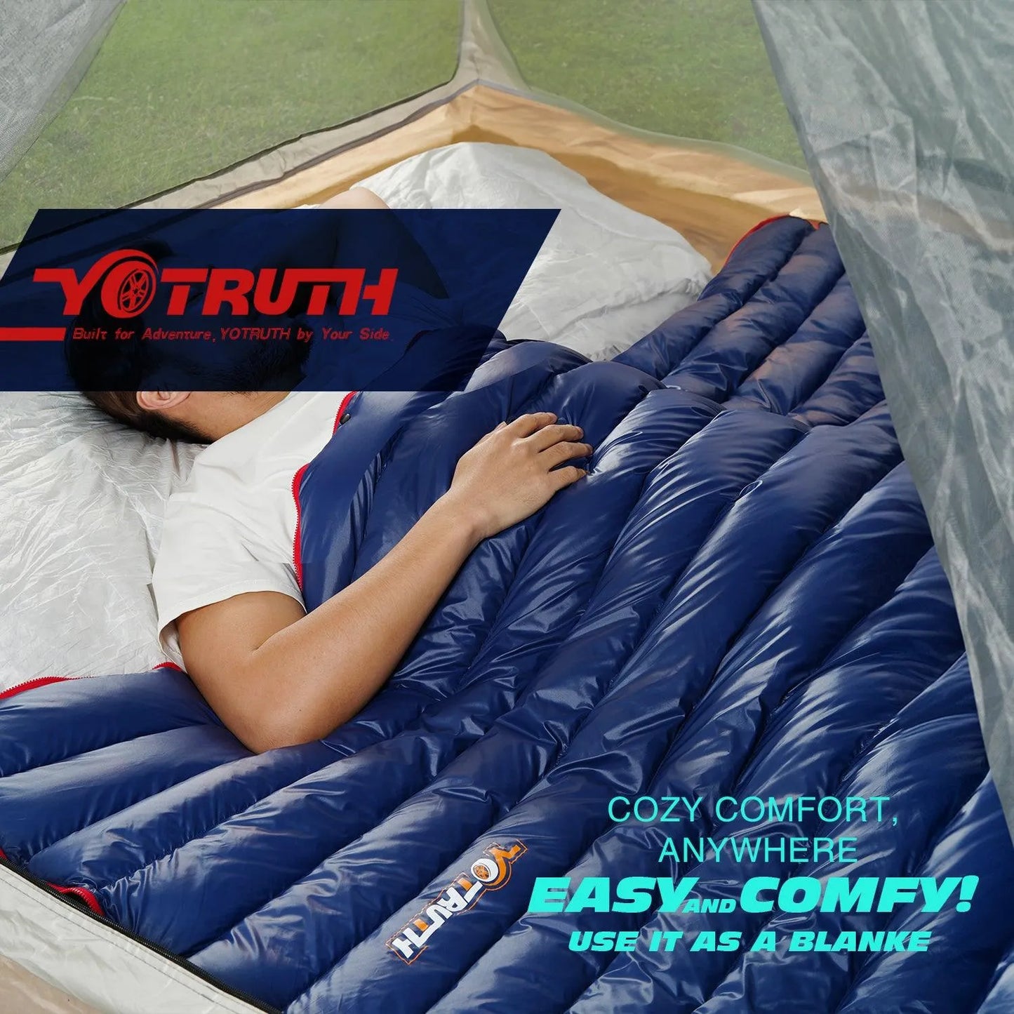 Ultralight 27oz 35°F Summer Down Sleeping Bag Ultralight 27oz 35°F Summer Down Sleeping Bag - Default Title - YOTRUTH