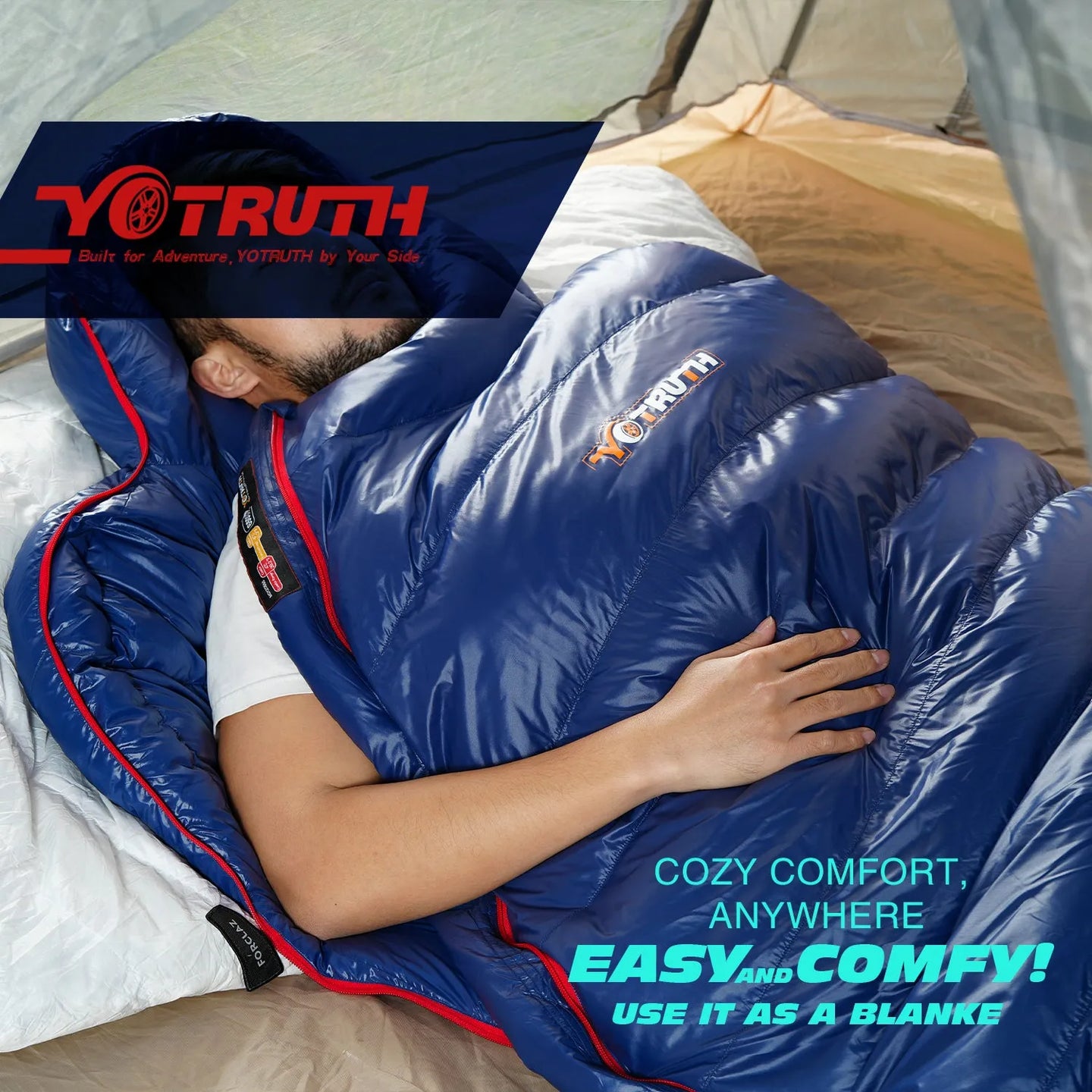 Yotruth Lightweight Down Mummy Sleeping Bag 20°F Yotruth Lightweight Down Mummy Sleeping Bag 20°F - Default Title - YOTRUTH