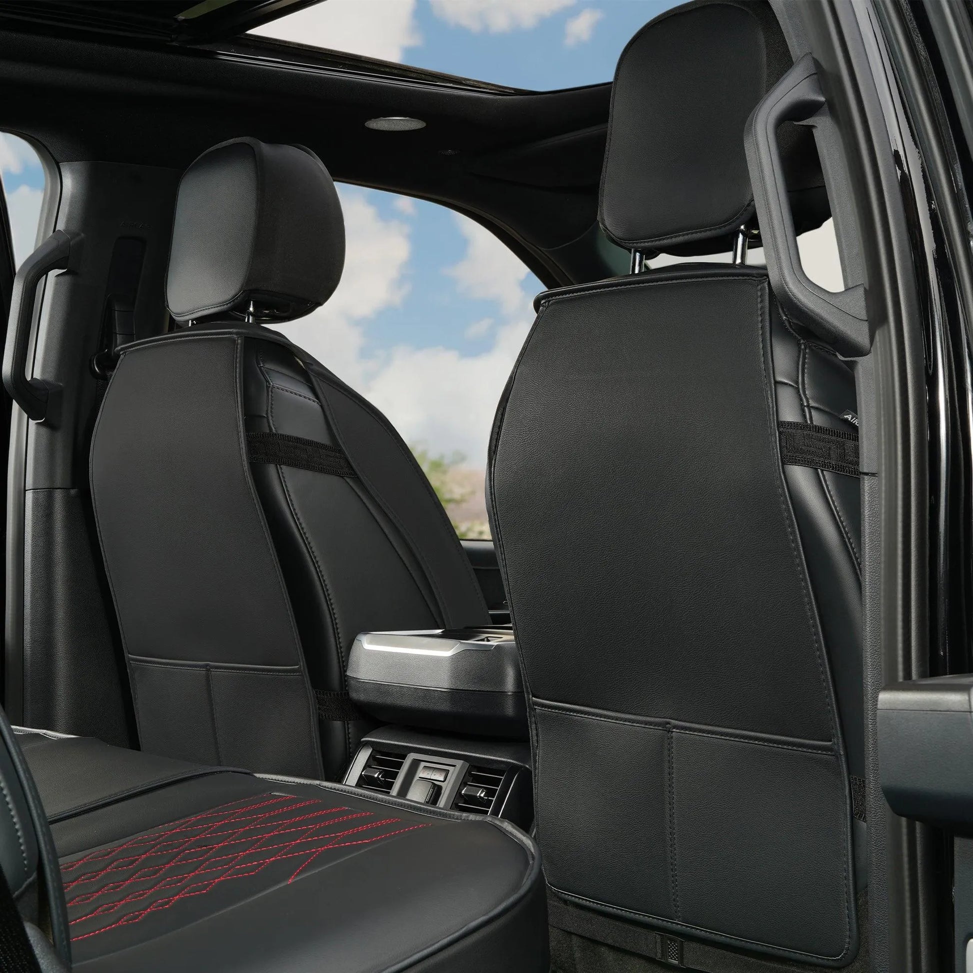 Yotruth Seat Covers Full Set for Ford F150 2009-2024, Compatible with F250/F350/F450 2017-2024, (Black&Red) Yotruth Seat Covers Full Set for Ford F150 2009-2024, Compatible with F250/F350/F450 2017-2024, (Black&Red) - Default Title - YOTRUTH