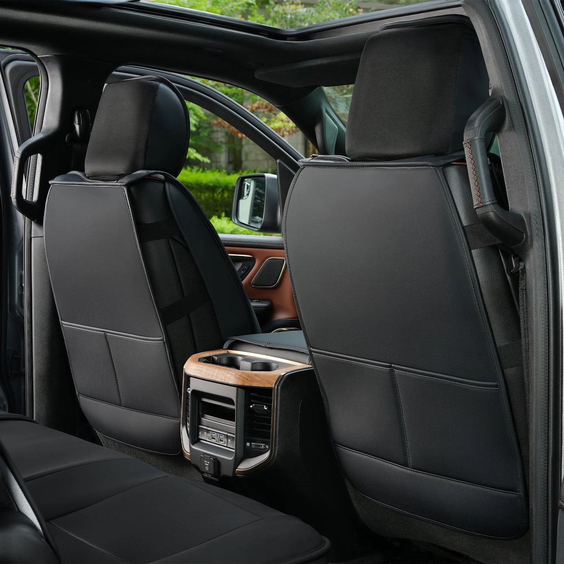 Yotruth Seat Covers for 2009-2025 Dodge Ram 1500 2500 3500 Crew Cab | Truck Seat Covers Full Set Dodge Ram Accessories, Black Yotruth Seat Covers for 2009-2025 Dodge Ram 1500 2500 3500 Crew Cab | Truck Seat Covers Full Set Dodge Ram Accessories, Black - Ram (09-18) - Flat Front + Curved Rear - YOTRUTH