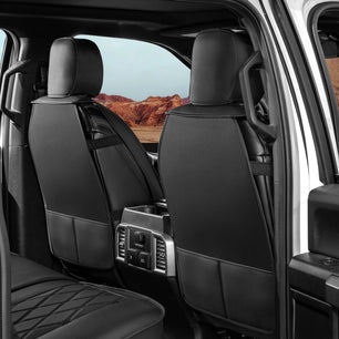 Yotruth Seat Covers for 2009-2025 Ford F150 SuperCrew & 2017-2024 F250/F350/F450 Super Duty Crew Cab with Waterproof Faux Leather Yotruth Seat Covers for 2009-2025 Ford F150 SuperCrew & 2017-2024 F250/F350/F450 Super Duty Crew Cab with Waterproof Faux Leather - Black - YOTRUTH