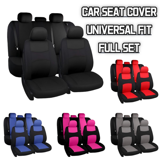 Car Seat Covers Set– Front and Rear Bench for Cars, Easy to Install Cover Set, Universal Fit for Cars Trucks and SUVs