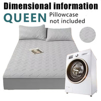 Soft Quilted Mattress Cover, Breathable Mixed Filling Thickened Pad, Without Pillowcase, Bedroom Essentials, Decorative Pad, Elegant Mattress Cover, High-Quality Stitching, Breathable Fabric, Plush Bedding, Fitted Mattress, Allergy Patients