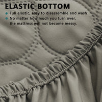 Waterproof Mattress Protector，Machine Washable Fitted Sheet，Anti-slip and Anti-stain Protection，More Sizes Optional，Christmas Home Decor