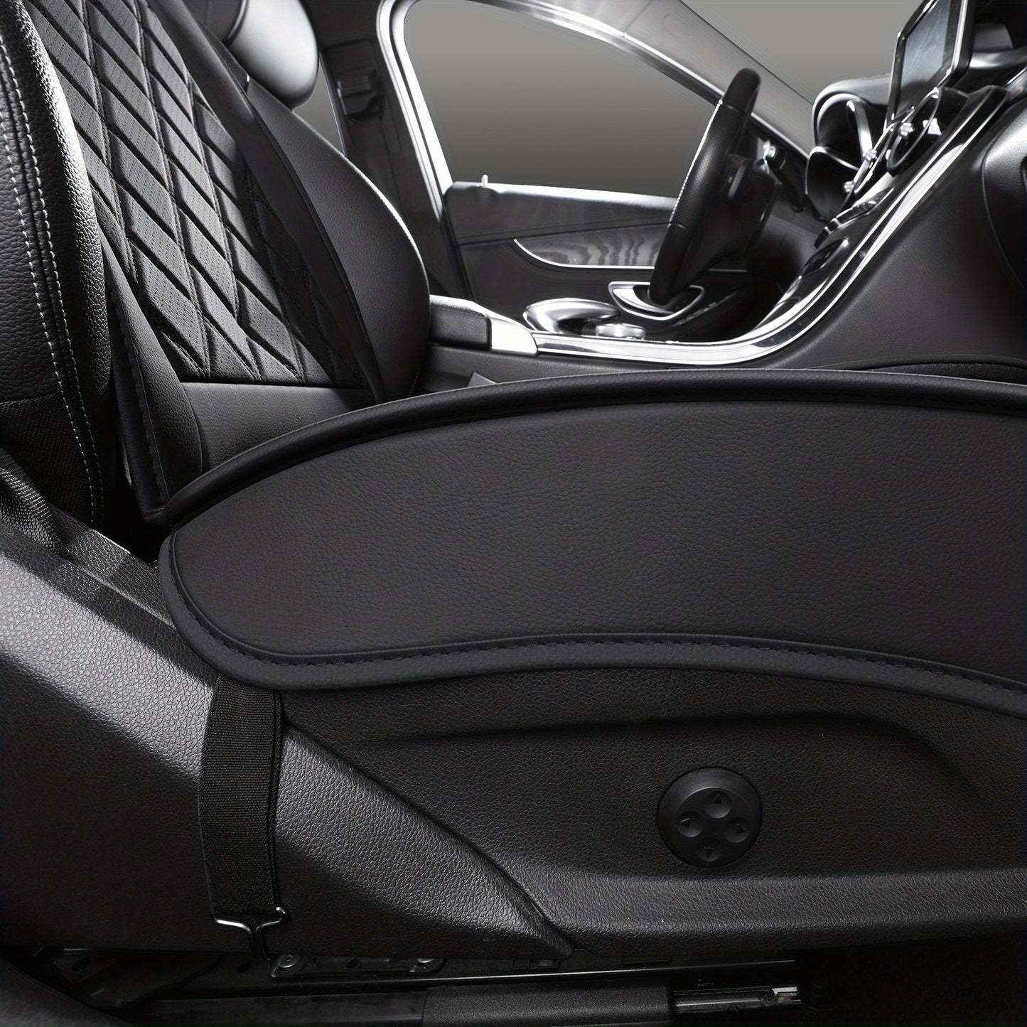 YOTRUTH Universal Front Seat Covers | Faux Leather, High-Back Bucket