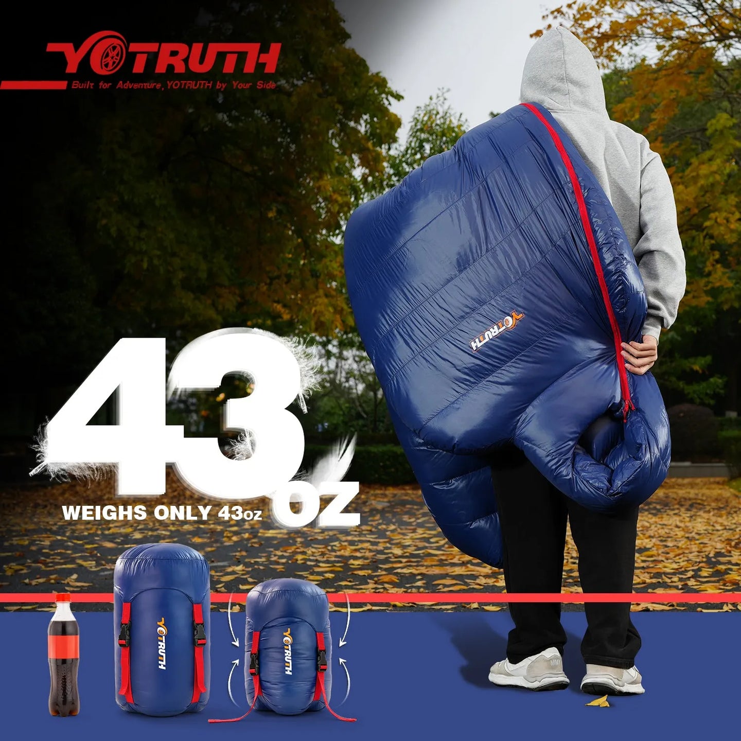 Yotruth Lightweight Down Mummy Sleeping Bag 20°F Yotruth Lightweight Down Mummy Sleeping Bag 20°F - Default Title - YOTRUTH