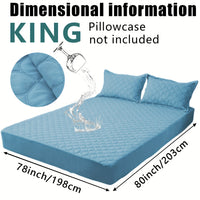 Waterproof Mattress Protector，Machine Washable Fitted Sheet，Anti-slip and Anti-stain Protection，More Sizes Optional，Christmas Home Decor