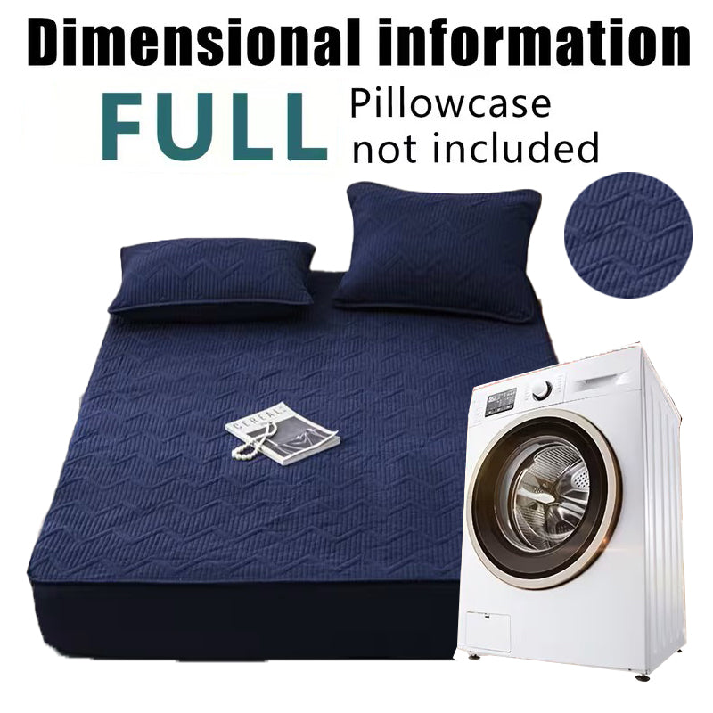 Soft Quilted Mattress Cover, Breathable Mixed Filling Thickened Pad, Without Pillowcase, Bedroom Essentials, Decorative Pad, Elegant Mattress Cover, High-Quality Stitching, Breathable Fabric, Plush Bedding, Fitted Mattress, Allergy Patients