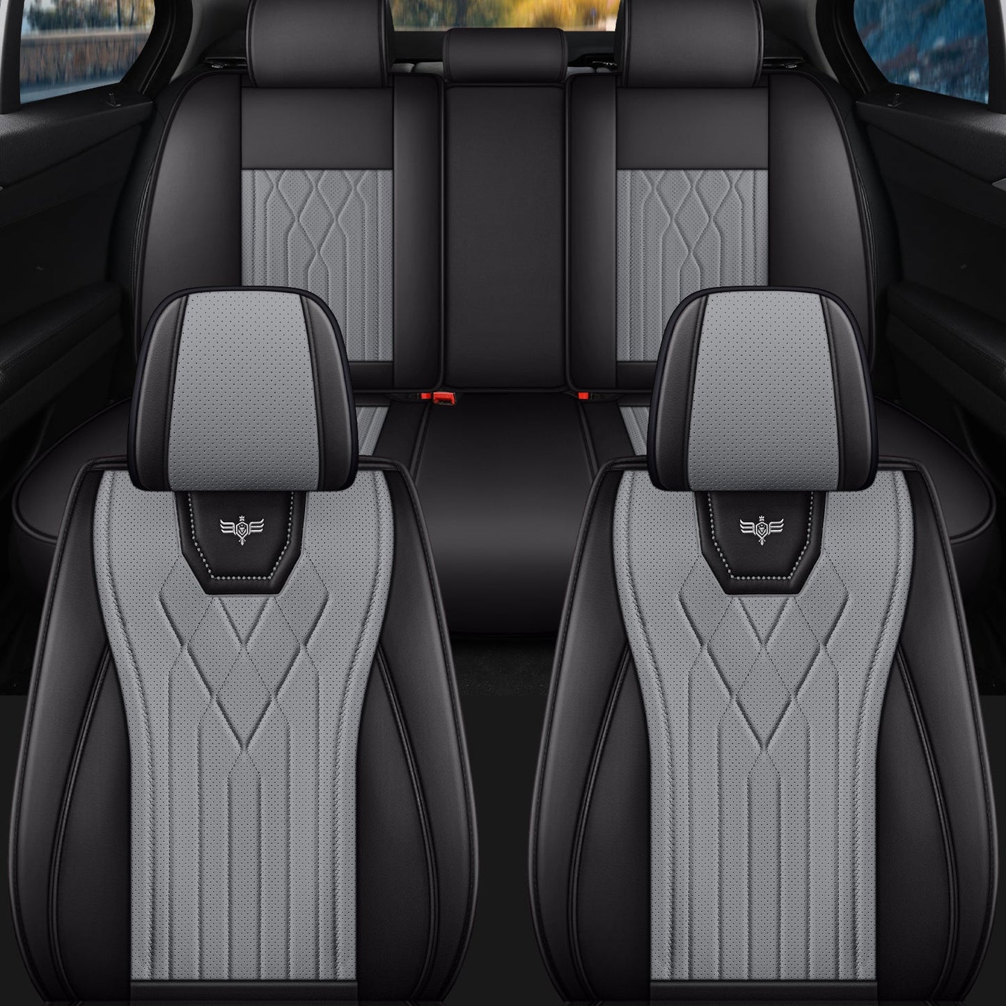 2&5-Seat Car Seat Covers, Full Coverage All-Season Car Seat Cushions, Auto Accessories, Vehicle Interior Upgrade, Stylish Car Covers, Soft Cushioning, Easytoclean Material, Longdistance Drivers, Christmas gift