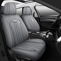 YOTRUTH Universal Car Seat Covers | Nappa Leather, Black & Gray