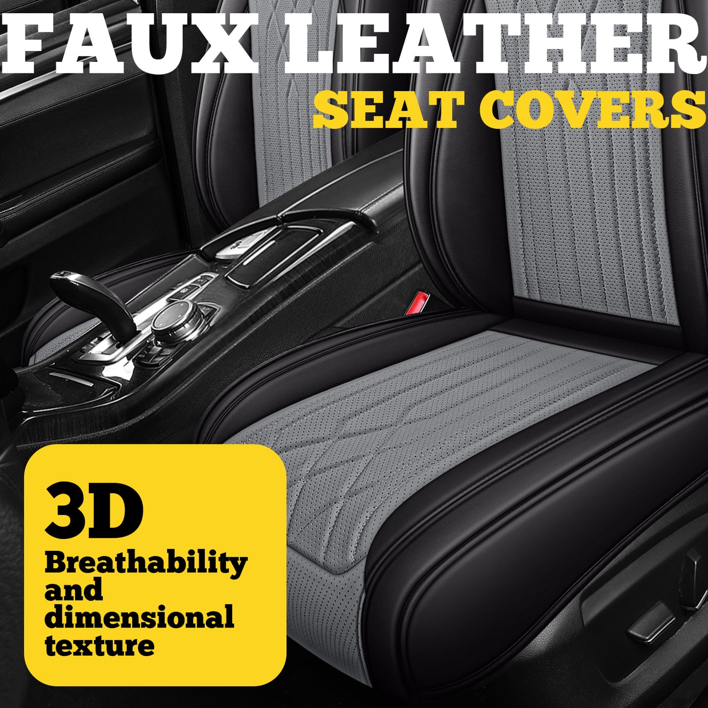 2&5-Seat Car Seat Covers, Full Coverage All-Season Car Seat Cushions, Auto Accessories, Vehicle Interior Upgrade, Stylish Car Covers, Soft Cushioning, Easytoclean Material, Longdistance Drivers TZ03