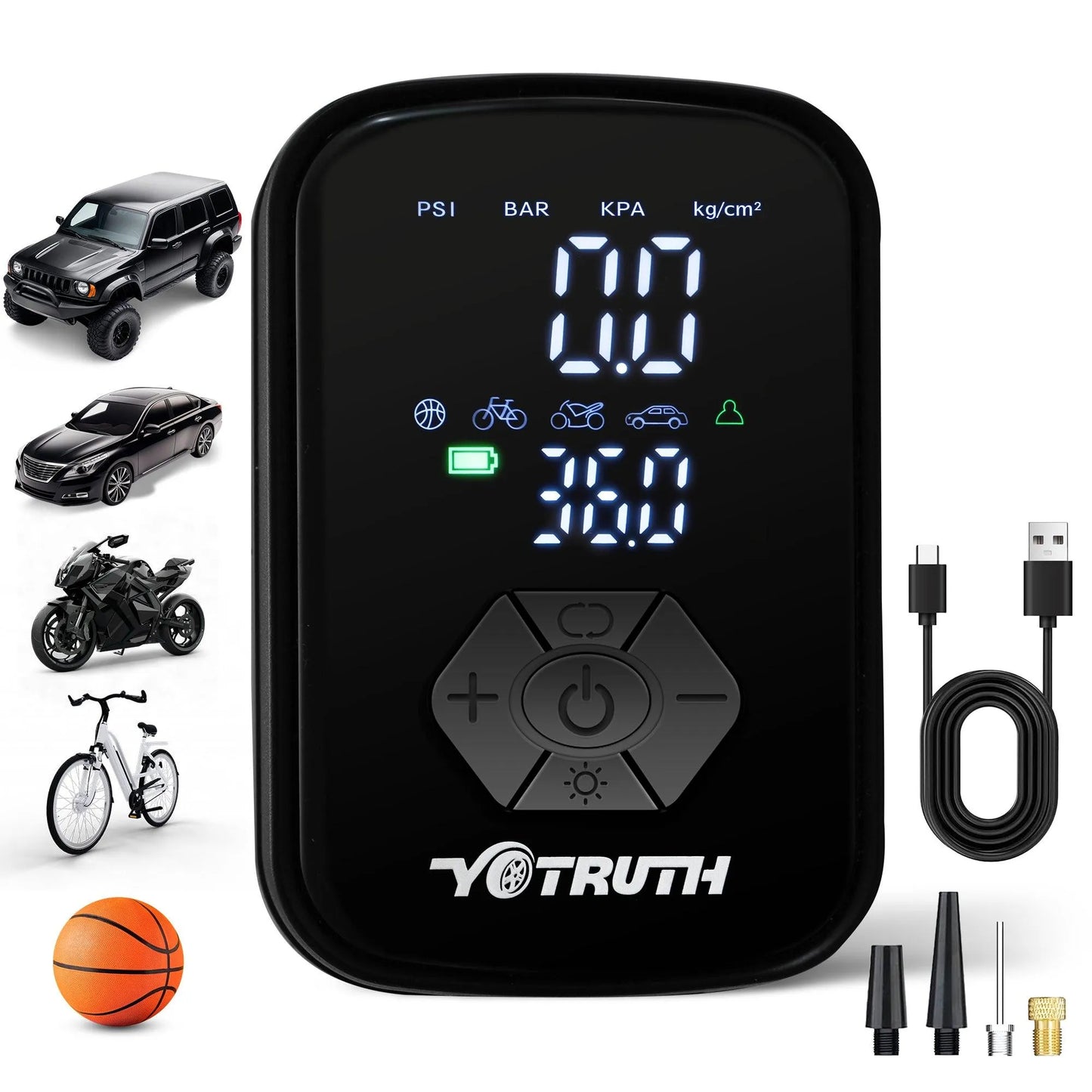 Yotruth 150PSI Portable Tire Inflator - YOTRUTH