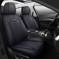 YOTRUTH Universal Car Seat Covers | Nappa Leather, Black & Gray