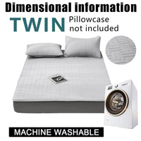 Soft Quilted Mattress Cover, Breathable Mixed Filling Thickened Pad, Without Pillowcase, Bedroom Essentials, Decorative Pad, Elegant Mattress Cover, High-Quality Stitching, Breathable Fabric, Plush Bedding, Fitted Mattress, Allergy Patients