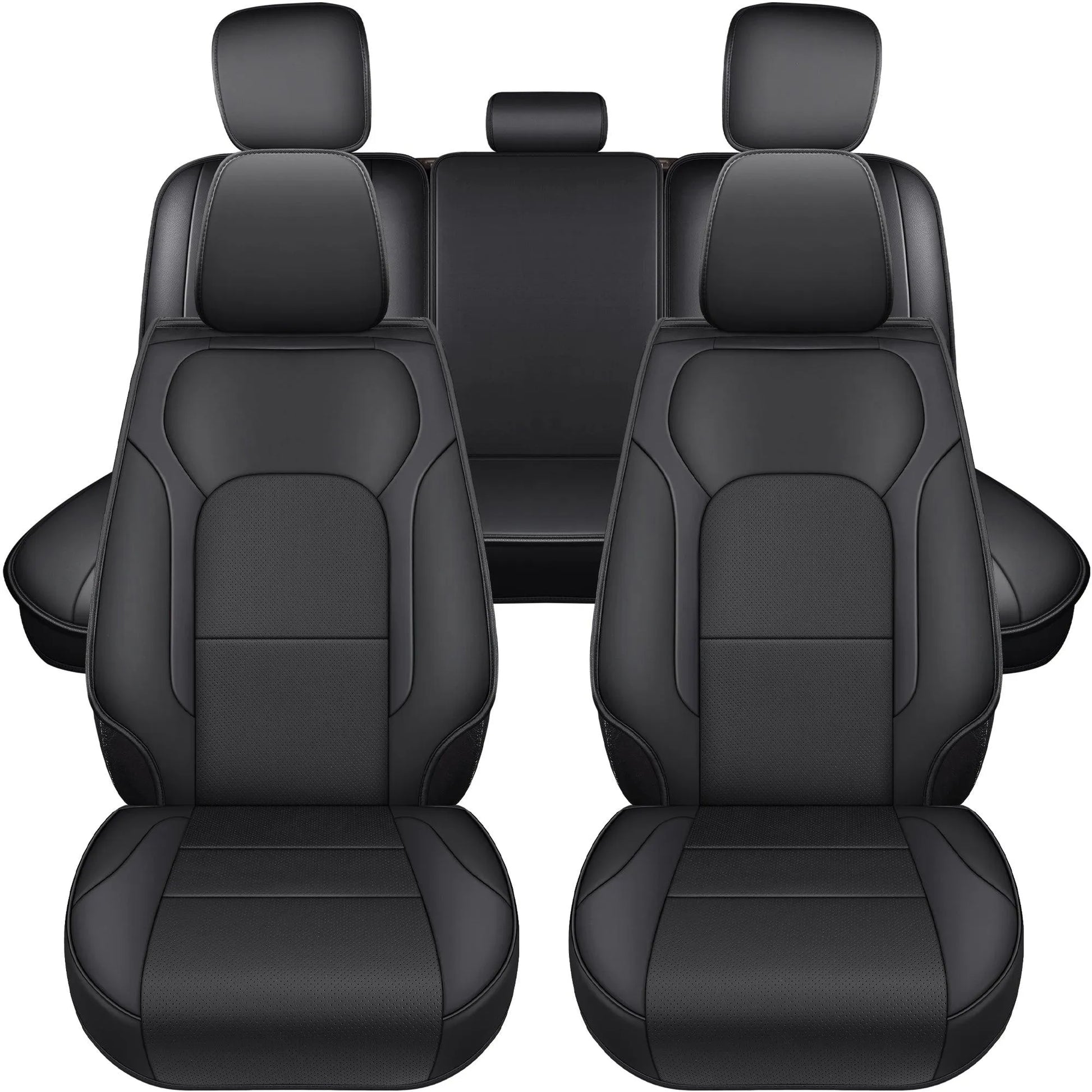Yotruth Seat Covers for 2009-2025 Dodge Ram 1500 2500 3500 Crew Cab | Truck Seat Covers Full Set Dodge Ram Accessories, Black Yotruth Seat Covers for 2009-2025 Dodge Ram 1500 2500 3500 Crew Cab | Truck Seat Covers Full Set Dodge Ram Accessories, Black - Ram (09-18) - Flat Front + Curved Rear - YOTRUTH