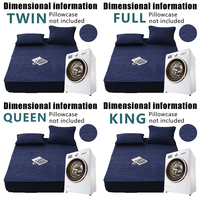 Soft Quilted Mattress Cover, Breathable Mixed Filling Thickened Pad, Without Pillowcase, Bedroom Essentials, Decorative Pad, Elegant Mattress Cover, High-Quality Stitching, Breathable Fabric, Plush Bedding, Fitted Mattress, Allergy Patients