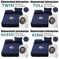 Soft Quilted Mattress Cover, Breathable Mixed Filling Thickened Pad, Without Pillowcase, Bedroom Essentials, Decorative Pad, Elegant Mattress Cover, High-Quality Stitching, Breathable Fabric, Plush Bedding, Fitted Mattress, Allergy Patients