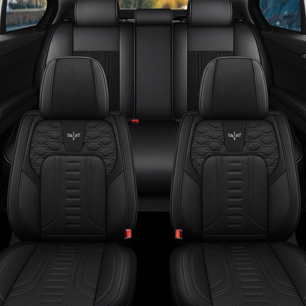 2&5-Seat Car Seat Covers, Full Coverage All-Season Car Seat Cushions, Auto Accessories, Vehicle Interior Upgrade, Stylish Car Covers, Soft Cushioning, Easytoclean Material, Longdistance Drivers, Christmas gift