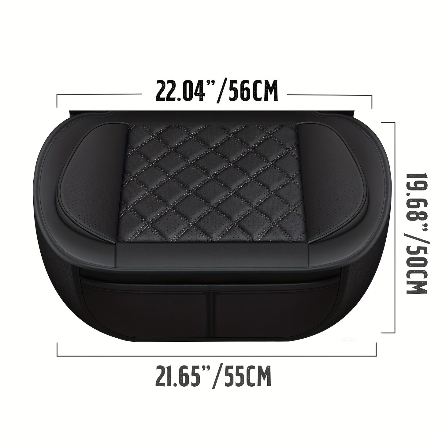 YOTRUTH Universal Front Seat Covers | Faux Leather, High-Back Bucket