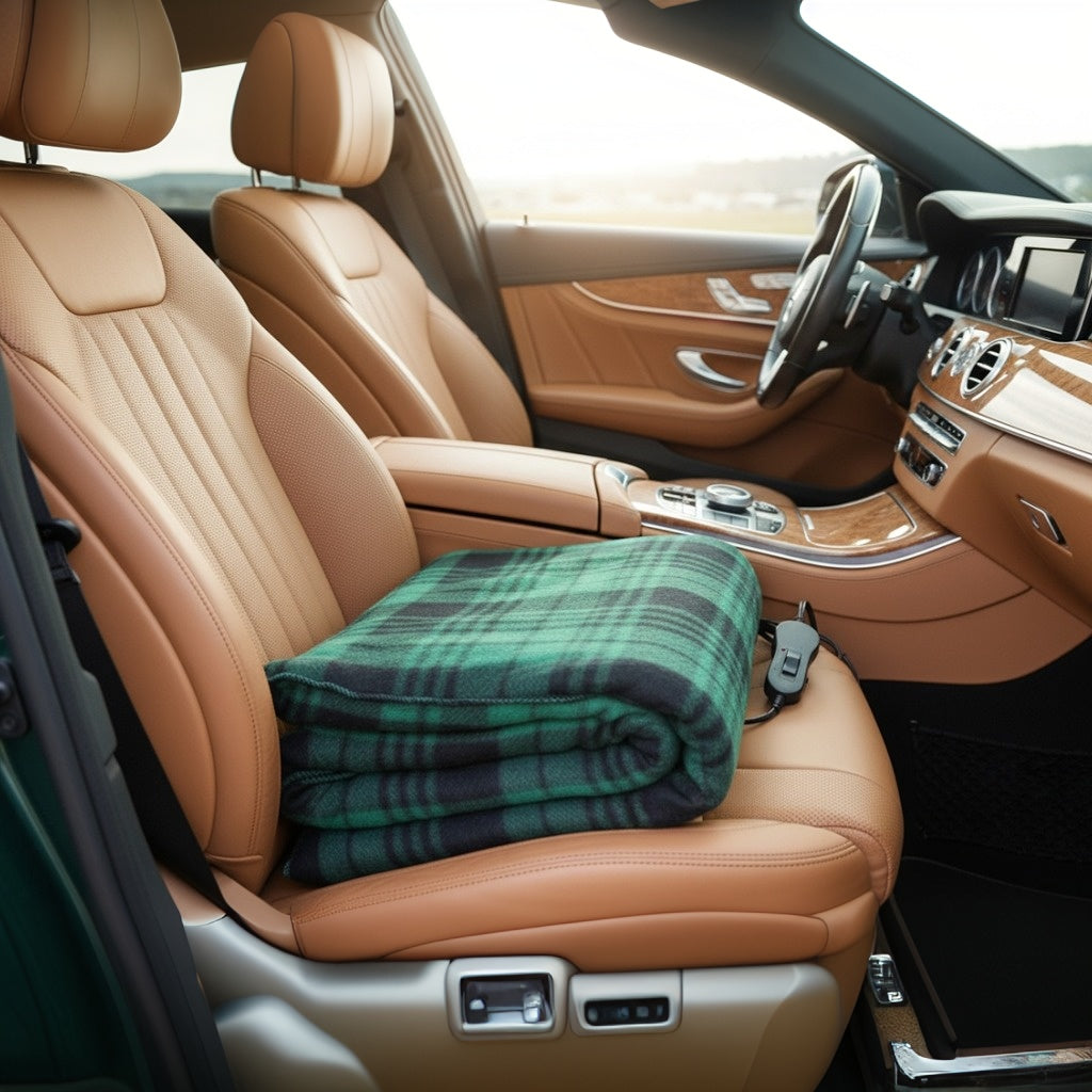 12-Volt Heated Car Blanket For Winter, Portable Heated Blanket For Travel, Electric Blanket For Car, Truck, SUV, RV, Electric Blankets, Electric Blankets Clearance Sale, As A Christmas Gift, Girly Car Staff