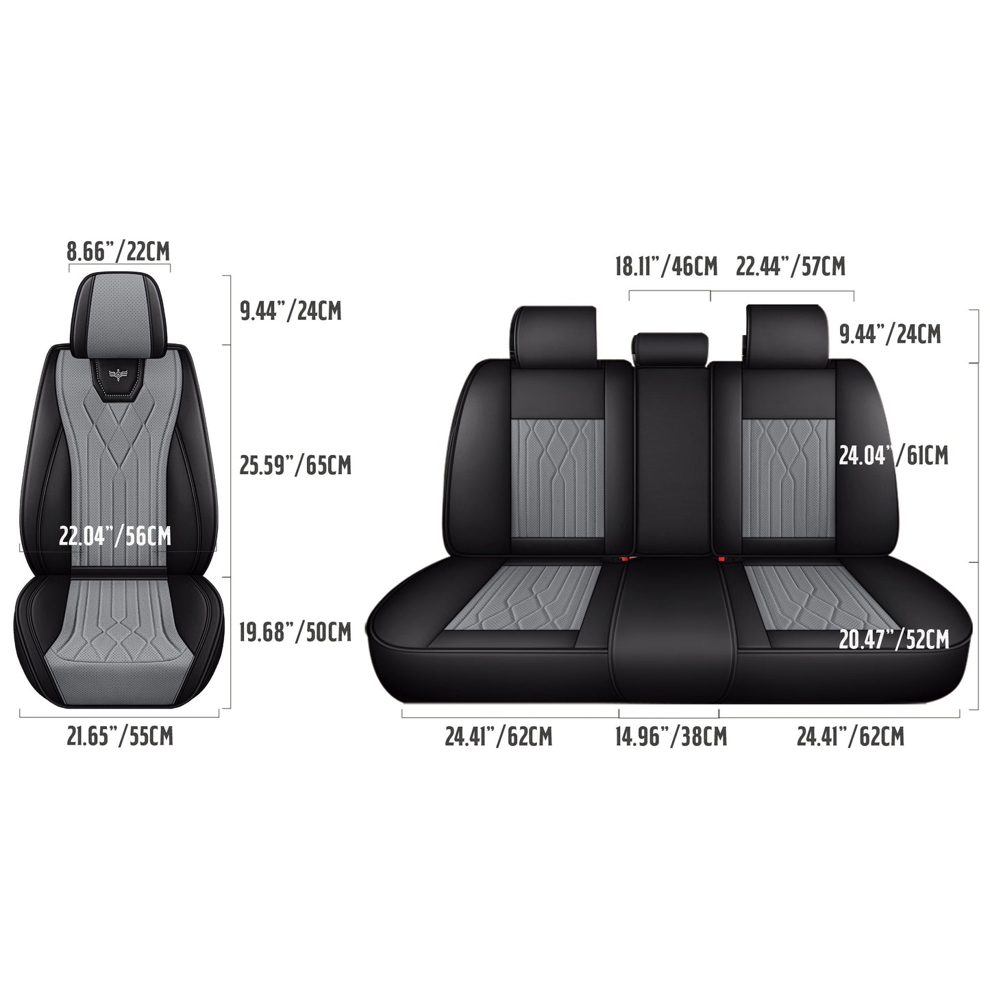 2&5-Seat Car Seat Covers, Full Coverage All-Season Car Seat Cushions, Auto Accessories, Vehicle Interior Upgrade, Stylish Car Covers, Soft Cushioning, Easytoclean Material, Longdistance Drivers, Christmas gift