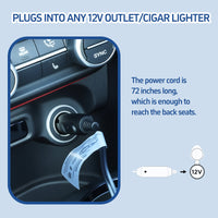 New Flannel Car Heated Blanket | 3 Heat Settings & Timer, 12V Electric, Soft Washable Throw for Winter Travel, Universal Fit for Most Vehicles, Without Battery