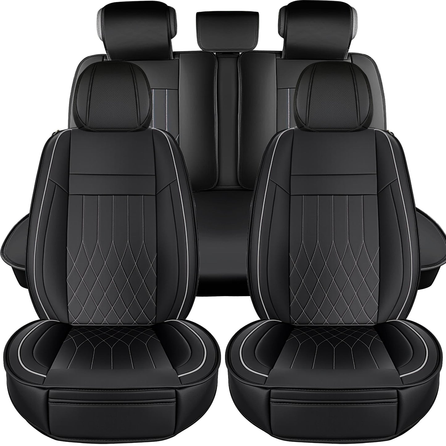 Premium Napa Fabric Waterproof Seat Covers - Year-Round Comfort for Honda, Toyota, and More. Ideal for Sedans and SUVs with Full Protection and Stylish Design for Road Adventures