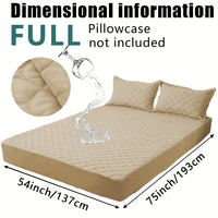 Waterproof Mattress Protector，Machine Washable Fitted Sheet，Anti-slip and Anti-stain Protection，More Sizes Optional，Christmas Home Decor