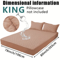 Waterproof Mattress Protector，Machine Washable Fitted Sheet，Anti-slip and Anti-stain Protection，More Sizes Optional，Christmas Home Decor