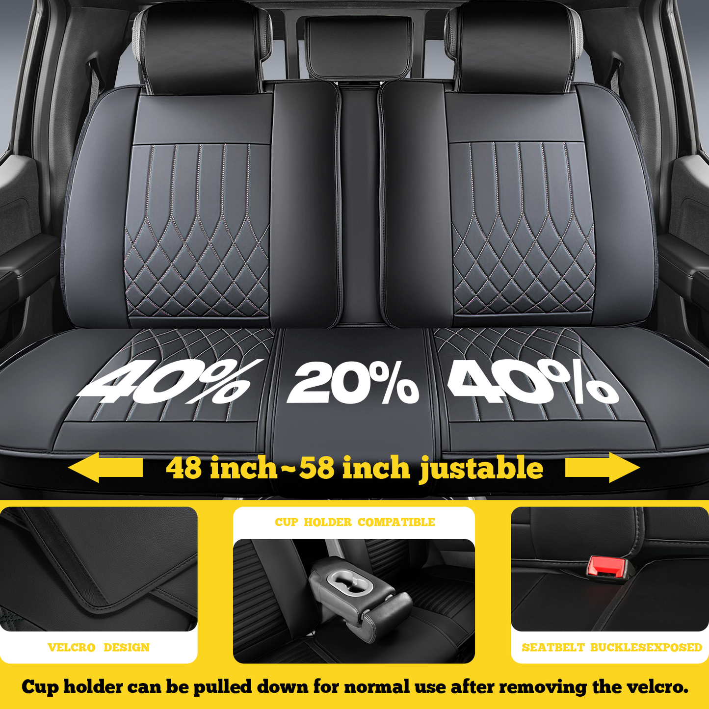 Premium Nappa Fabric Waterproof Seat Covers - Year-Round Comfort for Honda, Toyota, and More. Ideal for Sedans and SUVs with Full Protection and Stylish Design for Road Adventures