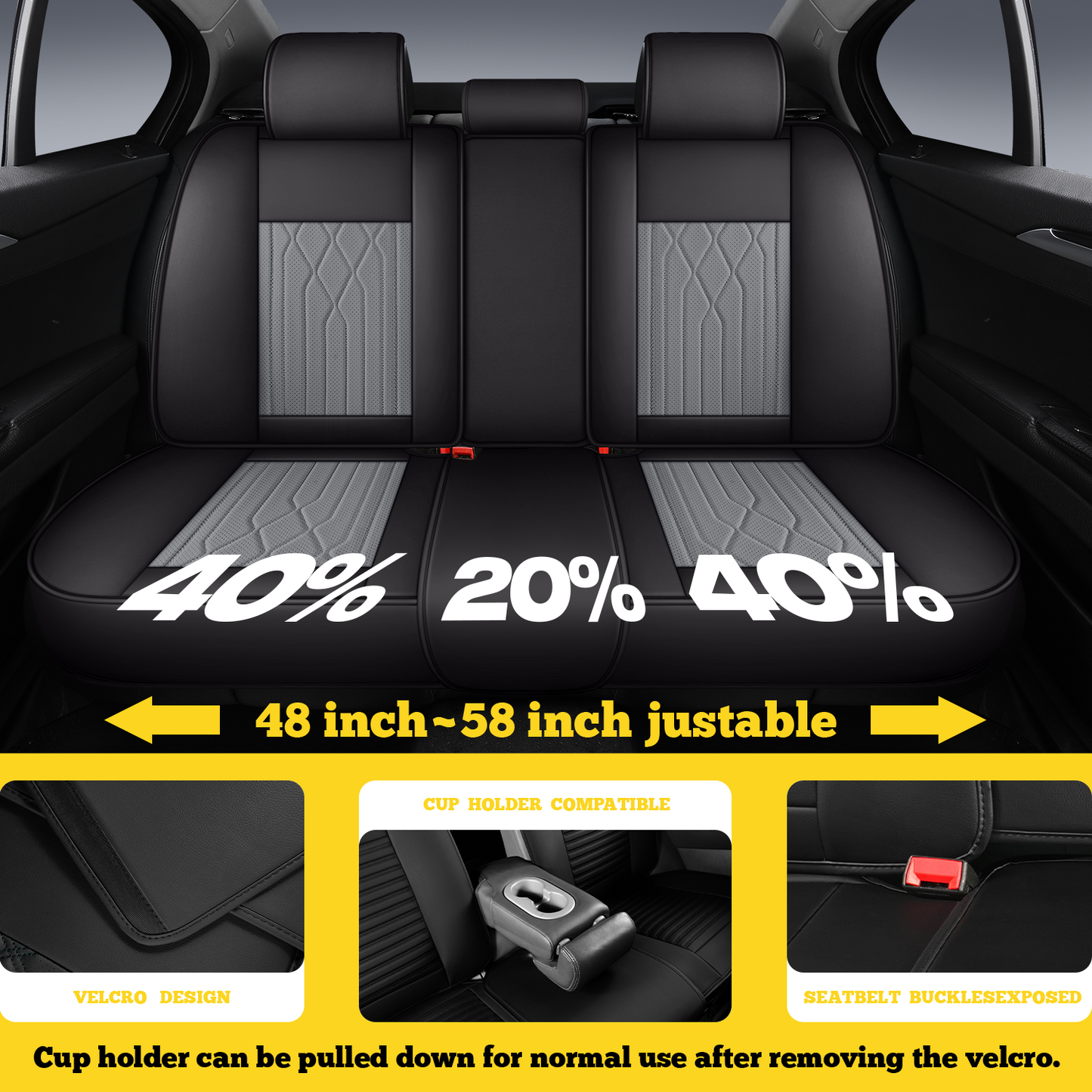 2&5-Seat Car Seat Covers, Full Coverage All-Season Car Seat Cushions, Auto Accessories, Vehicle Interior Upgrade, Stylish Car Covers, Soft Cushioning, Easytoclean Material, Longdistance Drivers TZ03