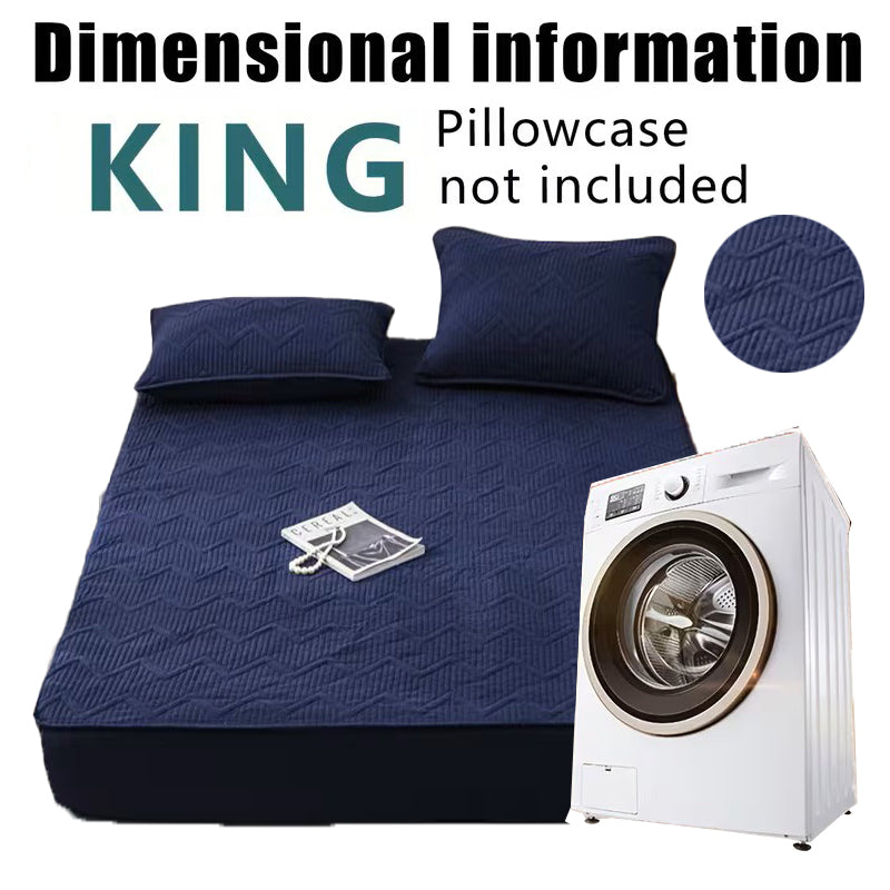 Soft Quilted Mattress Cover, Breathable Mixed Filling Thickened Pad, Without Pillowcase, Bedroom Essentials, Decorative Pad, Elegant Mattress Cover, High-Quality Stitching, Breathable Fabric, Plush Bedding, Fitted Mattress, Allergy Patients