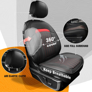 Yotruth Seat Covers Full Set for Ford F150 2009-2024, Compatible with F250/F350/F450 2017-2024, (Black&Red) Yotruth Seat Covers Full Set for Ford F150 2009-2024, Compatible with F250/F350/F450 2017-2024, (Black&Red) - Default Title - YOTRUTH