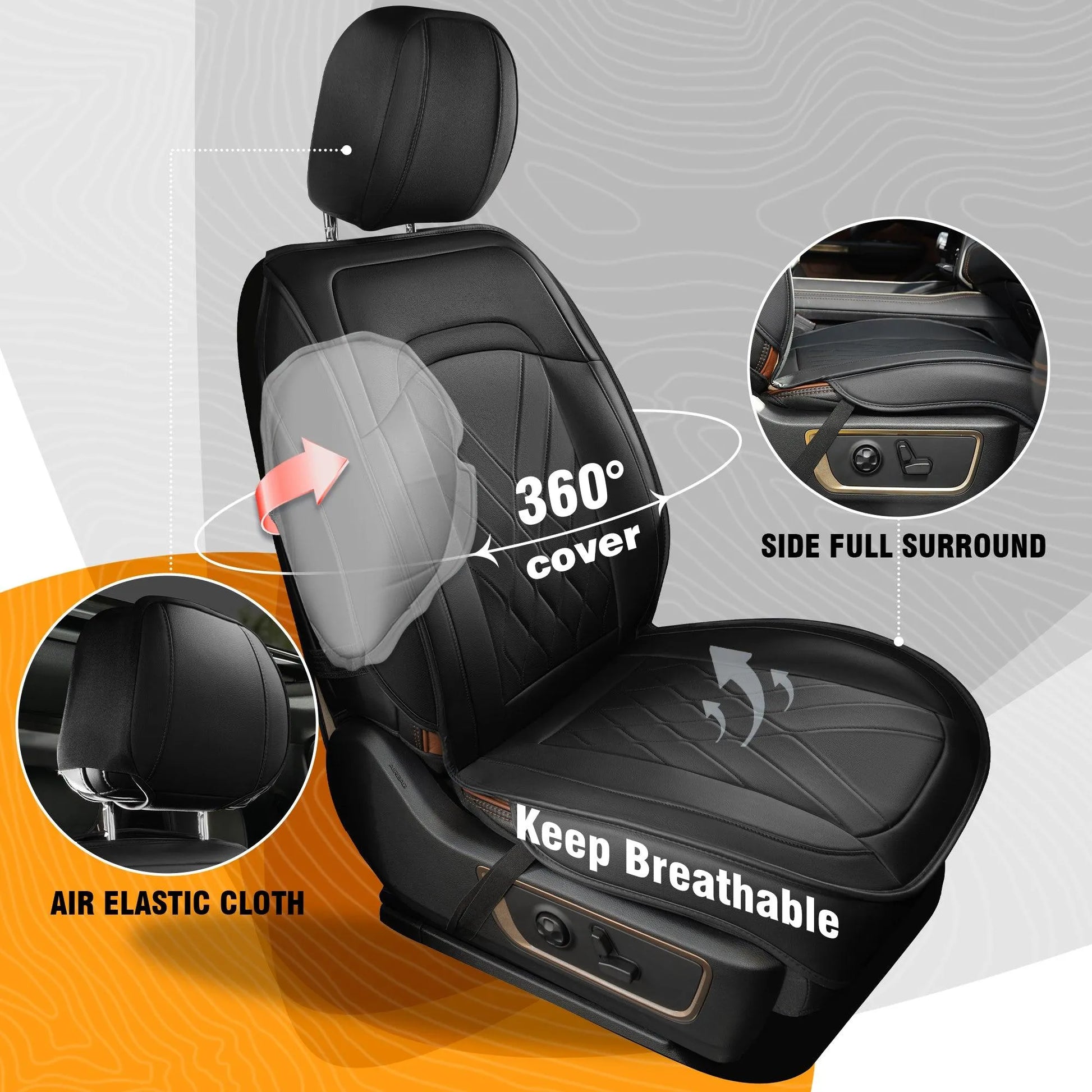 Yotruth Seat Covers Full Set Truck Seat Covers - Compatible with 2007-2013 Chevy Silverado GMC Sierra 1500 Crew Cab & 2019-2024 2500HD/3500HD Crew Cab Yotruth Seat Covers Full Set Truck Seat Covers - Compatible with 2007-2013 Chevy Silverado GMC Sierra 1500 Crew Cab & 2019-2024 2500HD/3500HD Crew Cab - Default Title - YOTRUTH