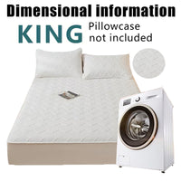 Soft Quilted Mattress Cover, Breathable Mixed Filling Thickened Pad, Without Pillowcase, Bedroom Essentials, Decorative Pad, Elegant Mattress Cover, High-Quality Stitching, Breathable Fabric, Plush Bedding, Fitted Mattress, Allergy Patients