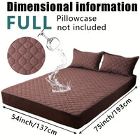 Waterproof Mattress Protector，Machine Washable Fitted Sheet，Anti-slip and Anti-stain Protection，More Sizes Optional，Christmas Home Decor