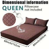 Waterproof Mattress Protector，Machine Washable Fitted Sheet，Anti-slip and Anti-stain Protection，More Sizes Optional，Christmas Home Decor