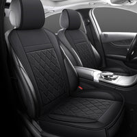 YOTRUTH Universal Front Seat Covers | Faux Leather, High-Back Bucket