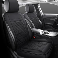 YOTRUTH Universal Front Seat Covers | Faux Leather, High-Back Bucket
