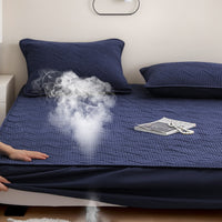 Soft Quilted Mattress Cover, Breathable Mixed Filling Thickened Pad, Without Pillowcase, Bedroom Essentials, Decorative Pad, Elegant Mattress Cover, High-Quality Stitching, Breathable Fabric, Plush Bedding, Fitted Mattress, Allergy Patients